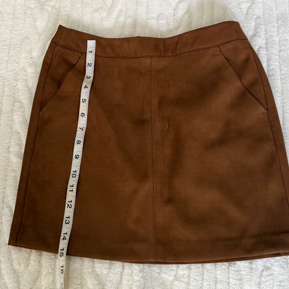 Brown ASOS Faux Suede Skirt- Petite, NEVER WORN - Picture 9 of 11